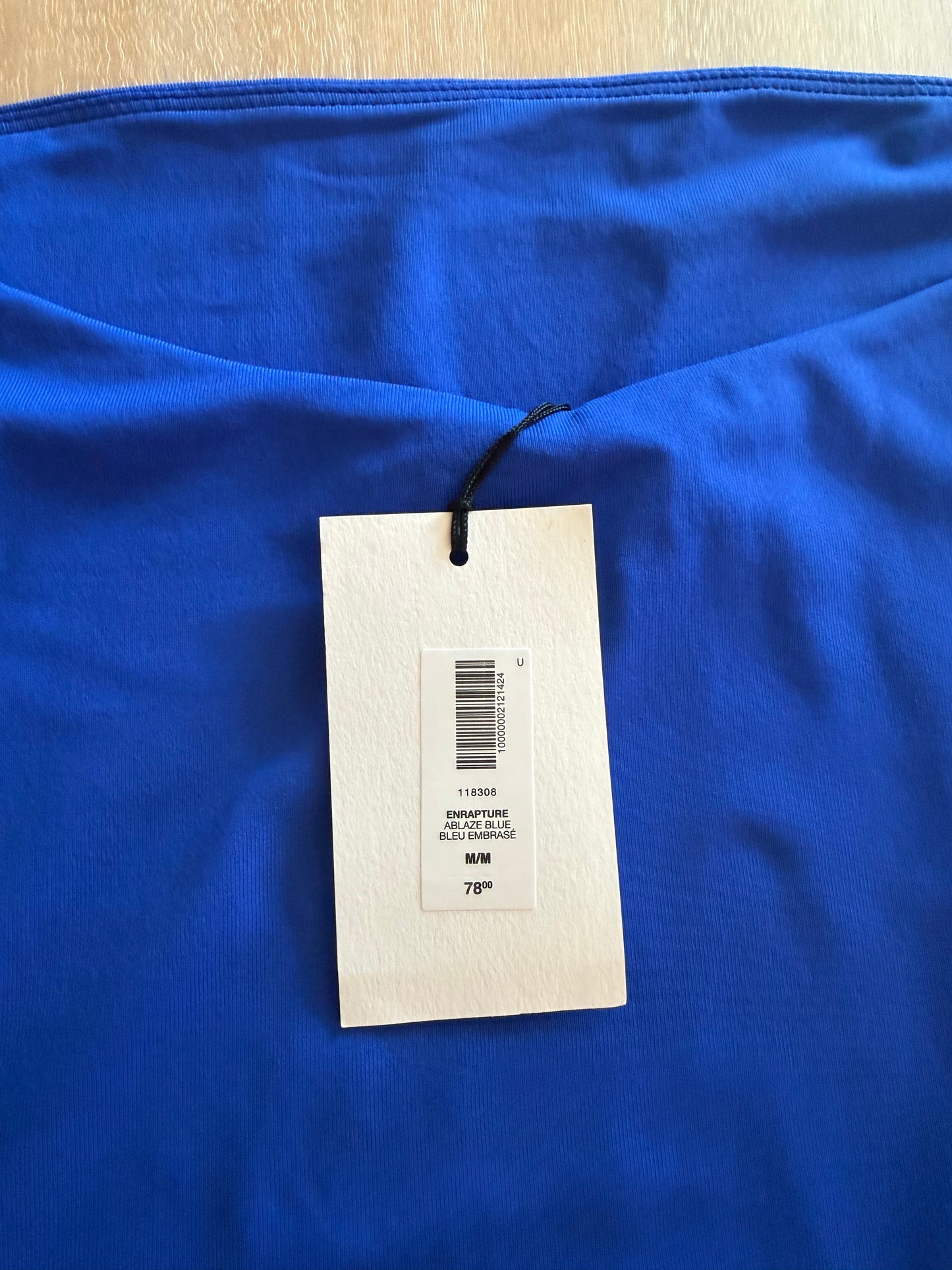 Aritzia Contour Enrapture Tube Mini Dress | Ablaze Blue | Size Medium | New with Tags (originally $78)