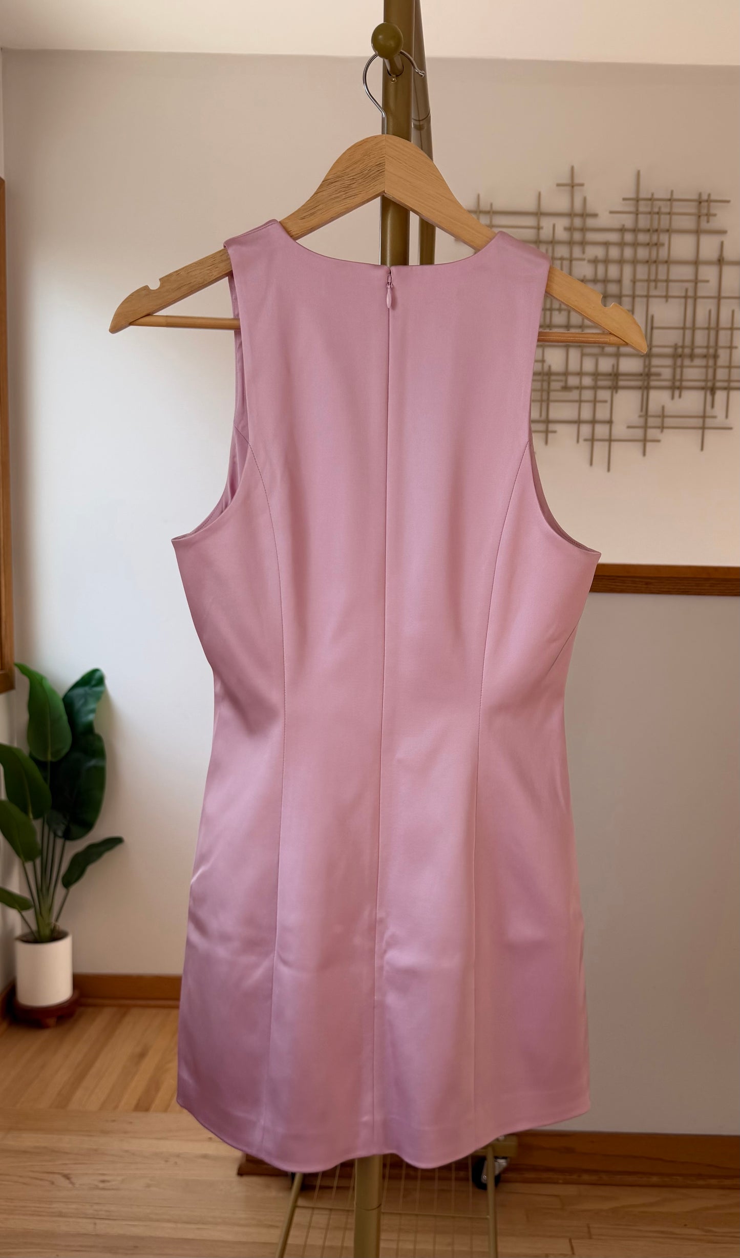 TEN by Aritzia Charleston Satin Dress | Blush Pink | Size 8 | New with Tags (originally $148)