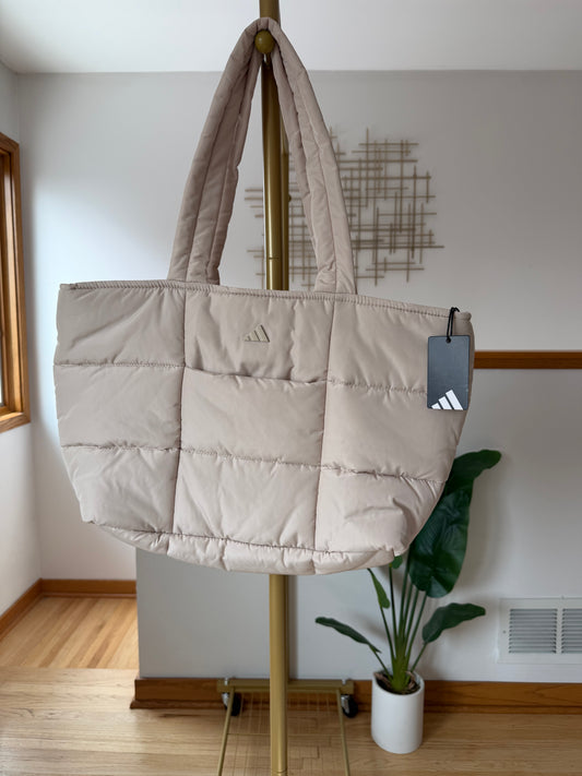 adidas Beige Canvas Tote Bag | Medium | New with Tags | (originally $60)