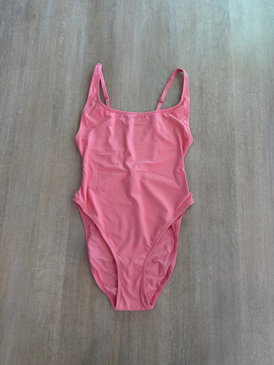 SKIMS Signature Swim Scoop Neck One-Piece Swimsuit | Melon | Medium | New with Tags (Originally $90)