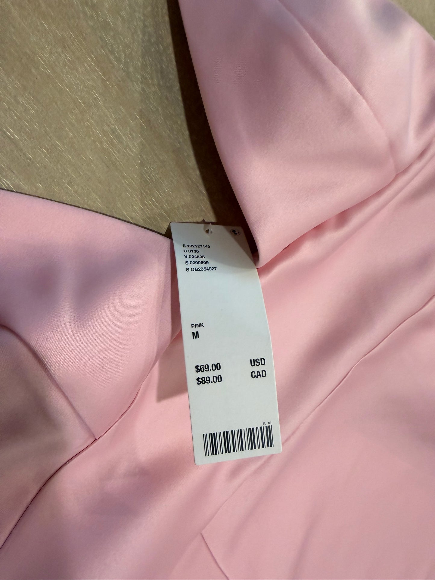 Urban Outfitters Pink Satin Mini Dress | Size Medium | New with Tags (originally $69)