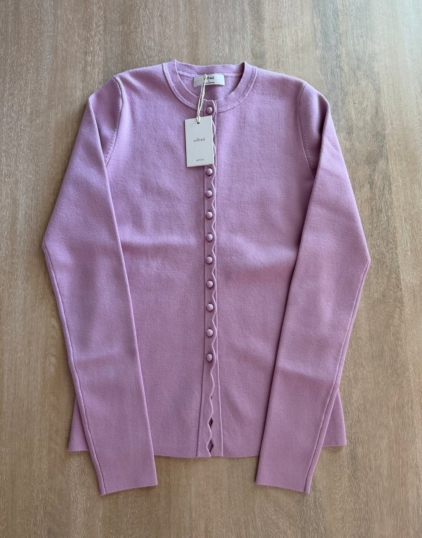Wilfred by Aritzia Shelly Cardigan | Mauve | Size Small | New with Tags (originally $118)