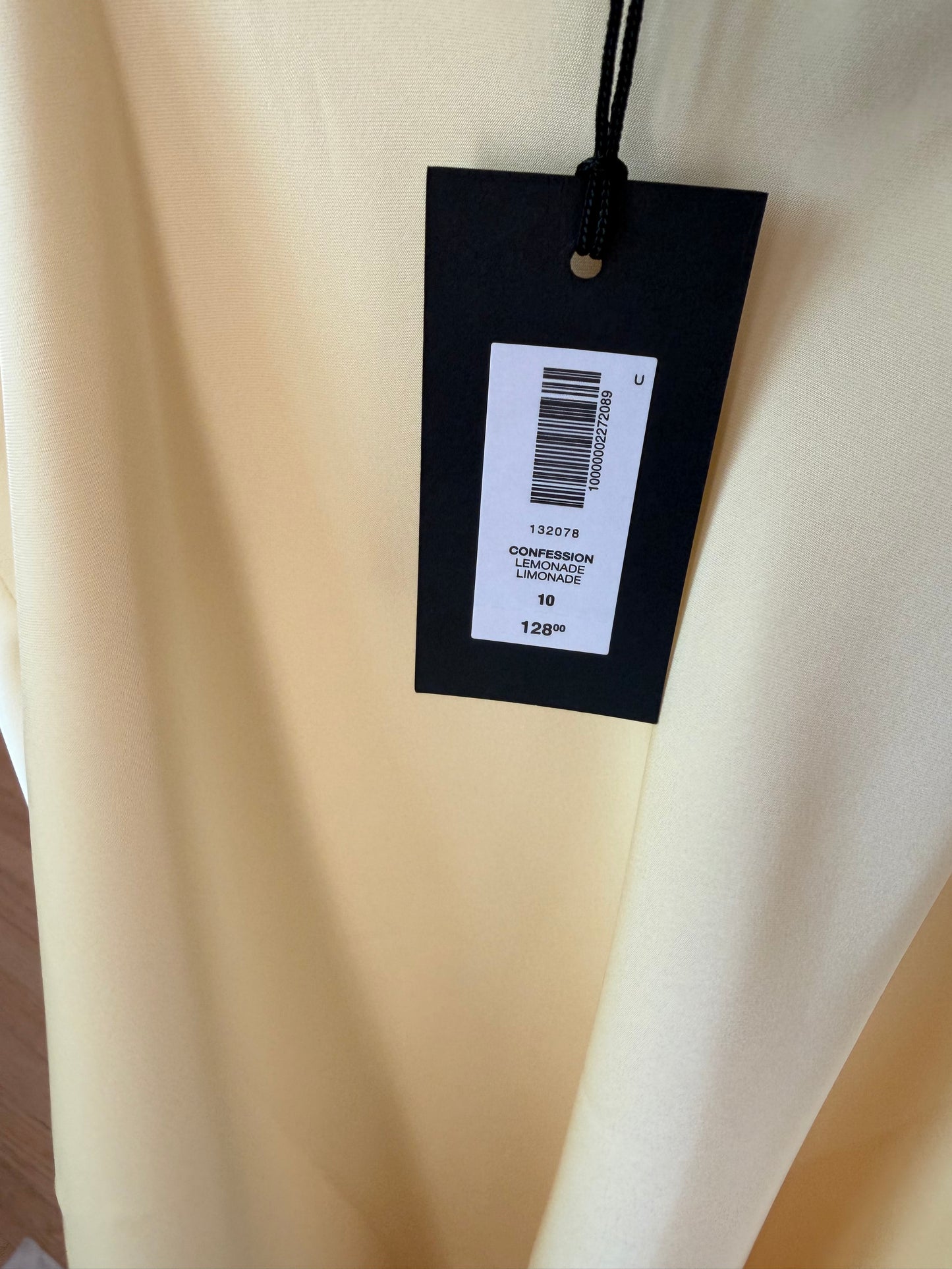 TEN by Aritzia Confession Slip Dress | Lemonade | Size 10 | New with Tags (originally $128)