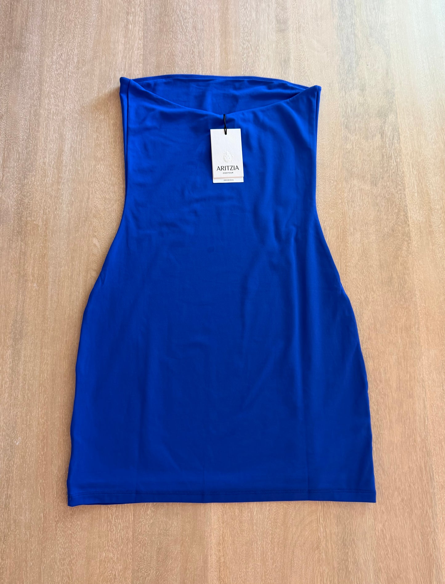 Aritzia Contour Enrapture Tube Mini Dress | Ablaze Blue | Size Medium | New with Tags (originally $78)