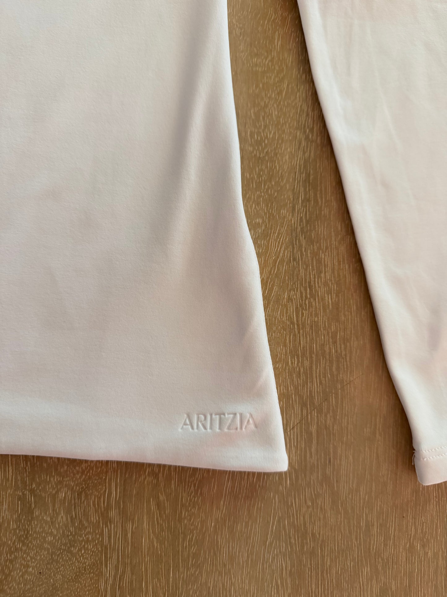 Aritzia Contour Squareneck Long Sleeve Top | Bright White | Size Medium | New with Tags (originally $58)